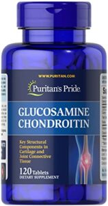 puritans pride glucosamine chondroitin mini tabs tablets, 120 count