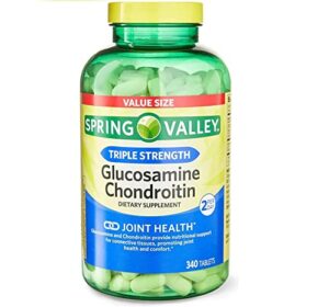 spring valley glucosamine chondroitin 340-count: enhance joint health with this high-strength dietary