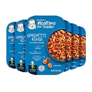 gerber spaghetti rings in meat sauce, 6 ounce (pack of 6)