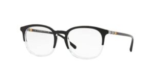 burberry be2272 3029 53mm top black on crystal square eyeglasses for men + bundle with designer iwear complimentary eyewear kit