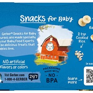 Gerber Snacks for Baby 2nd Foods Baby Food Tubs, Hawaiian Delight, Creamy Juice & Fruit Blend, Pureed Baby Food Snack, 2 - 4 ounce Tubs/Pack (Pack of 4)