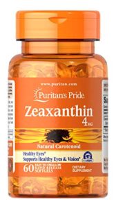 puritan’s pride zeaxanthin 4 mg-60 softgels