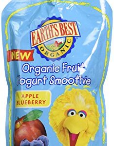 Earth's Best Sesame Street Fruit Yogurt Smoothies - Apple Blueberry - 4.2 oz - 6 pk