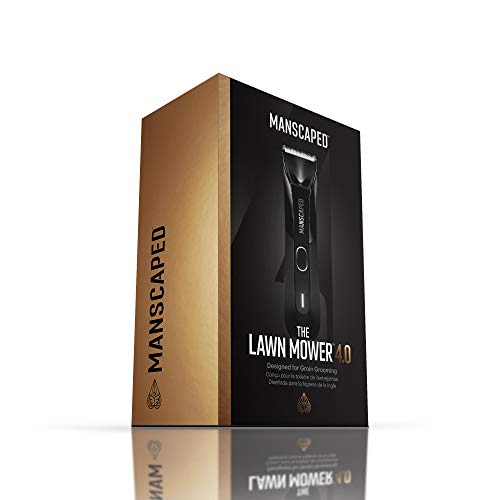 MANSCAPED® Electric Groin Hair Trimmer, The Lawn Mower™ 4.0, Replaceable SkinSafe™ Ceramic Blade Heads, Waterproof Wet/Dry Clippers, Rechargeable, Wireless Charging, Ultimate Male Hygiene Razor