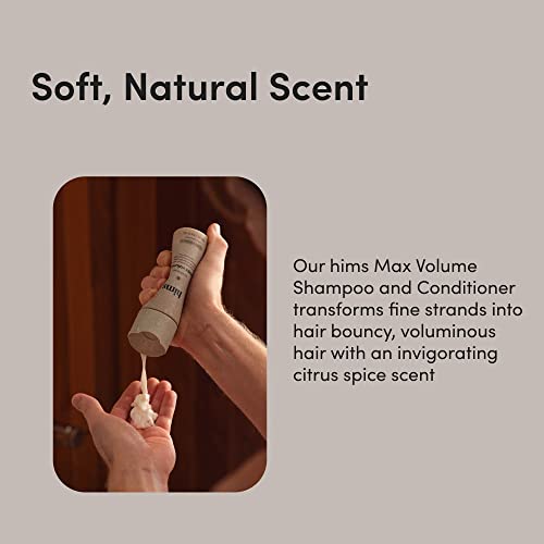 Hims Max Volume Shampoo & Conditioner Pack - Volumizing Shampoo and Conditioner for Men - Citrus Spice - Men's Natural Shampoo & Conditioner - 2 x 6.4 fl oz Bottles