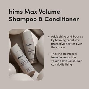 Hims Max Volume Shampoo & Conditioner Pack - Volumizing Shampoo and Conditioner for Men - Citrus Spice - Men's Natural Shampoo & Conditioner - 2 x 6.4 fl oz Bottles