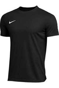 nike men’s park short sleeve t shirt (black, large)