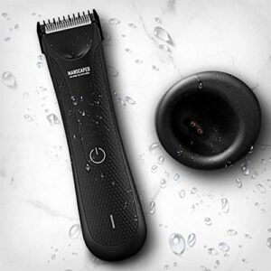 MANSCAPED® Electric Groin Hair Trimmer, The Lawn Mower™ 3.0, Replaceable Ceramic Blade Heads, Waterproof Wet/Dry Clippers, Standing Recharge Dock, Ultimate Male Hygiene Razor