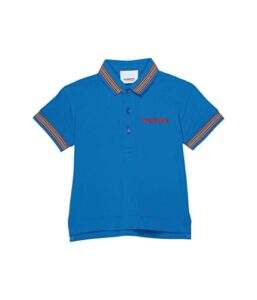 burberry baby boy’s mini christo polo (infant/toddler) canvas blue 6 months