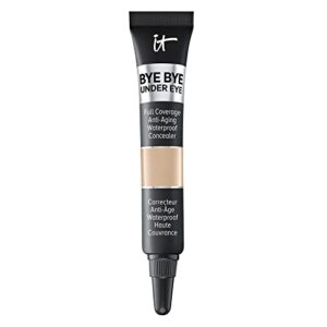 it cosmetics bye bye under eye full coverage concealer – for dark circles, fine lines, redness & discoloration – waterproof – anti-aging – natural finish – 13.0 light natural (n), 0.11 fl oz