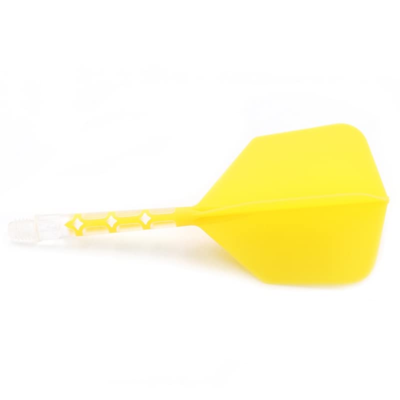 CUESOUL ROST T19 Yellow-Say Goodbye to Falling Dart Flight,Integrated Dart Shaft and Flights Red Big Wing Shape L Size