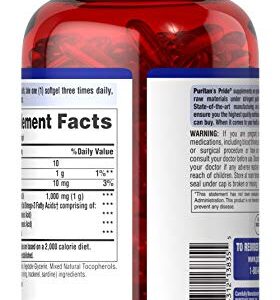 Omega-3 Fish Oil 1000 mg (300 mg Active Omega-3), Supports Heart and Joint Health, 250 Count by Puritan's Pride