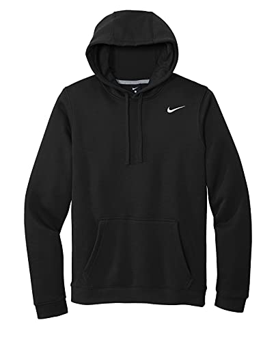 Nike Club Fleece Hoodie (Small) Black/White