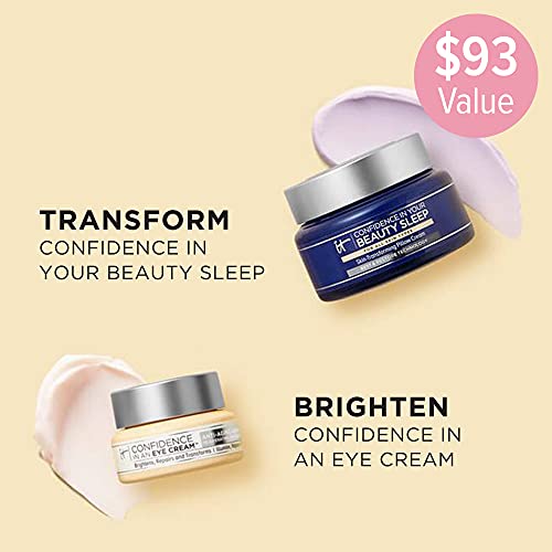 IT Cosmetics Beauty Sleep Set - Includes Confidence in Your Beauty Sleep (2 oz) & Confidence in an Eye Cream (0.5 oz)