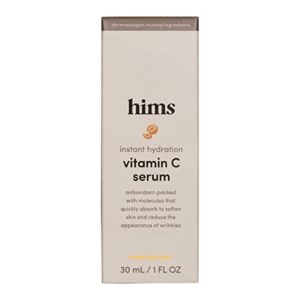 hims vitamin c serum for men – brighten skin tone, balance complexion – vitamin c, highly concentrated, lightweight, citrus scent – vegan, cruelty-free, no parabens – (1oz)