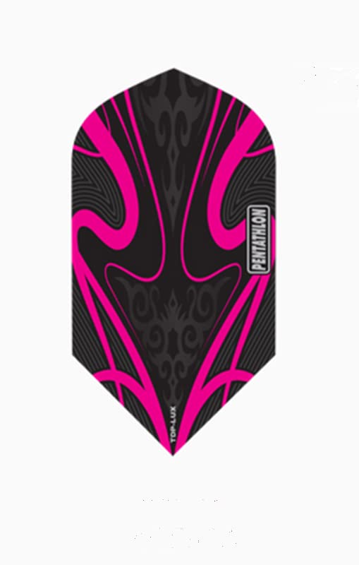 US Darts Pentathlon TDP Lux Magenta Slim Dart Flights - 3 Sets (9 Flights) - 100 Micro Ex-Tough