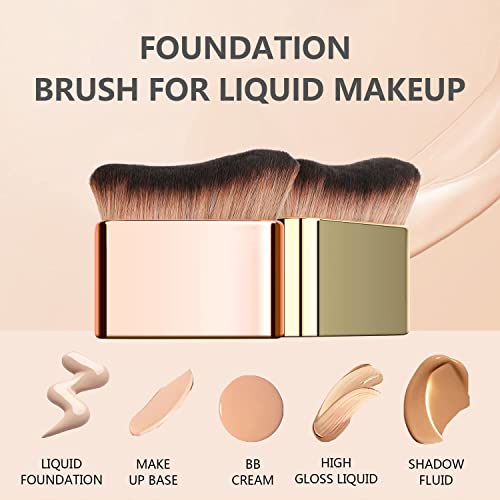 2023 New Siren Makeup Brush, BeCausePro Siren Brush,Siren Makeup Brush, Suitable for liquid cosmetics (Rose Gold)