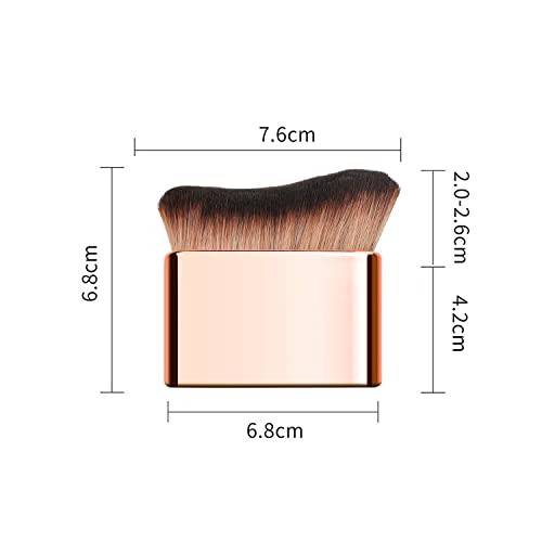 2023 New Siren Makeup Brush, BeCausePro Siren Brush,Siren Makeup Brush, Suitable for liquid cosmetics (Rose Gold)