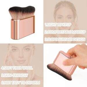 2023 New Siren Makeup Brush, BeCausePro Siren Brush,Siren Makeup Brush, Suitable for liquid cosmetics (Rose Gold)