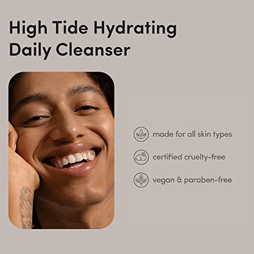 hims High Tide Hydrating Daily Cleanser for Men - Gentle Face Cleanser with Hyaluronic Acid, Squalane and Green Tea Extract - Lemongrass Field Scent