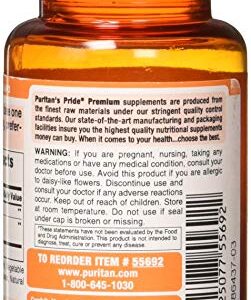 Puritans Pride Zeaxanthin 4mg with Lutein 10mg, Supports Healthy Eyes and Vision*, 60 ct