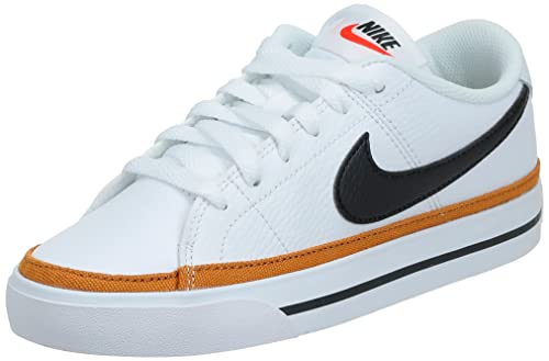 Nike Women's Court Legacy Sneaker, White/Desert Ochre/Team Orange/Black, 6