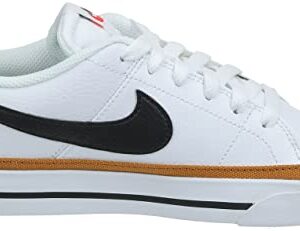 Nike Women's Court Legacy Sneaker, White/Desert Ochre/Team Orange/Black, 6