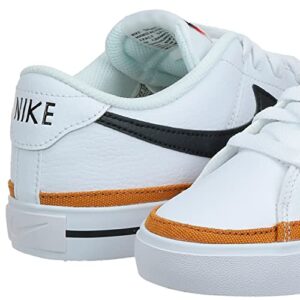 Nike Women's Court Legacy Sneaker, White/Desert Ochre/Team Orange/Black, 6
