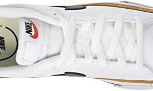 Nike Women's Court Legacy Sneaker, White/Desert Ochre/Team Orange/Black, 6