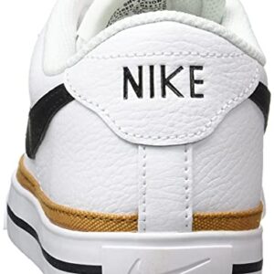 Nike Women's Court Legacy Sneaker, White/Desert Ochre/Team Orange/Black, 6