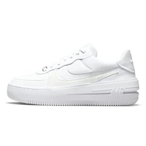 nike womens air force one plt.af.orm sneakers (white/summit white-white-white, 7.5)