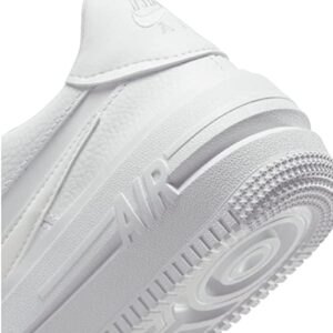 Nike Womens Air Force One PLT.AF.ORM Sneakers (White/Summit White-White-White, 7.5)