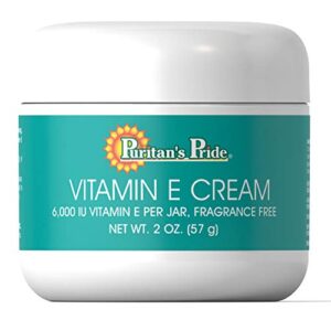 puritan’s pride vitamin e cream 6000 iu 2oz moisture dry skin fragrance free