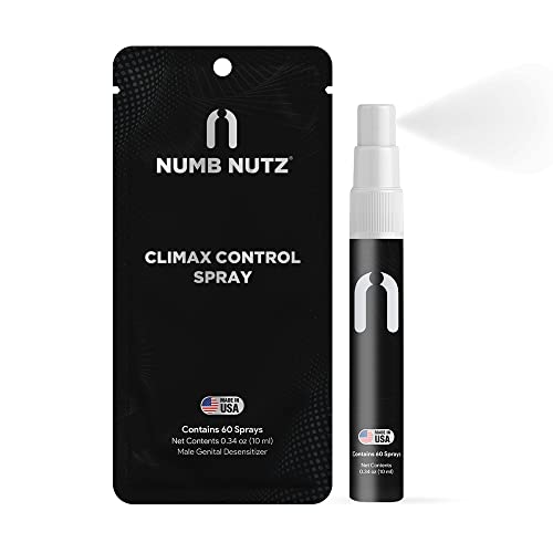 Delay Spray for Him, 60 Pumps, Numb Nutz Last Longer Bed Premature Ejaculant Control Sexual Enhancers, Desensitizing Spray Sex Men, Climax Delay Spray for Men 0.34 Fl Oz (Pack of 1) 1 0.34 Fl Oz