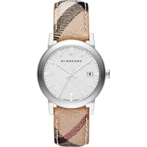 burberry bu9025 women’s leather strap watch