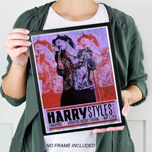 IZOOMIHOME Harry Styles Poster, Vintage Music Posters, Album Cover Inspired Wall Art, Music Posters (Set of 6, 8in x 10in, Unframed)