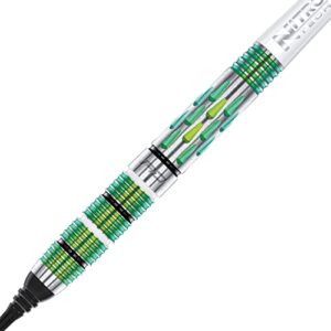 RED DRAGON Artura Screamin' Green 26 Gram Premium Tungsten Darts Set with Flights and Stems