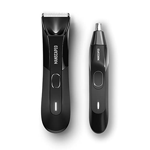 MANSCAPED® The Perfect Duo 4.0 Contains: The Lawn Mower™ 4.0 Waterproof Electric Body Hair Trimmer and The Weed Whacker® 2.0 Nose and Ear Hair Trimmer