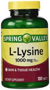 spring valley – l-lysine 1000 mg, 100 tablets