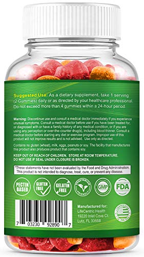 Probiotic Gummies for Adults and Kids Max Strength 5 Billion CFU | Organic Sugar Free Gummies for Digestive Health | 100 Count Vegan Gluten Free Chewable Probiotics Gummies for Men Women and Children