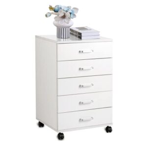 tusy 5-drawer office storage file cabinet, storage organization for home, office, closet, bedroom