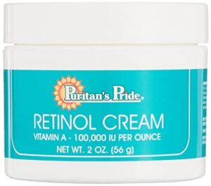 retinol cream, 2 oz, a 100,000 iu per oz
