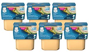 gerber 2nd foods – pears & cinnamon with oatmeal (pack of 6)