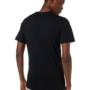 Men's Nike Sportswear Club T-Shirt, Nike Shirt for Men with Classic Fit, Black/White, L