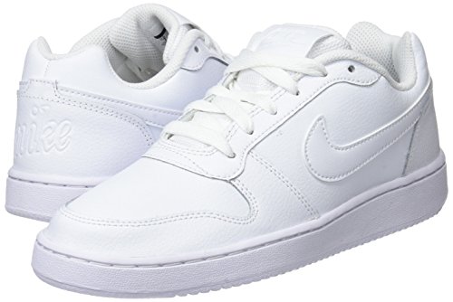 Nike Women's Ebernon Low Sneaker, White/White, 8 Regular US