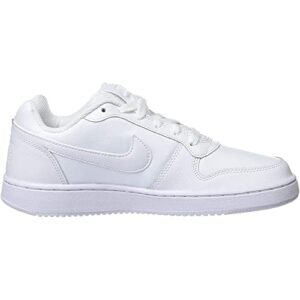 Nike Women's Ebernon Low Sneaker, White/White, 8 Regular US