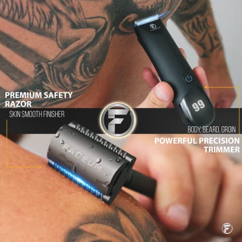 FADEUM® Ball Trimmer for Men - Body & Groin Hair, Waterproof Manscape Shaver for Balls & Pubic Hair Trimmer for Manscaping