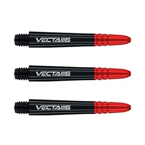 Winmau Vecta Blade 6 Black Intermediate Dart Stems (Shafts) - 1 Set per Pack (3 shafts in Total)