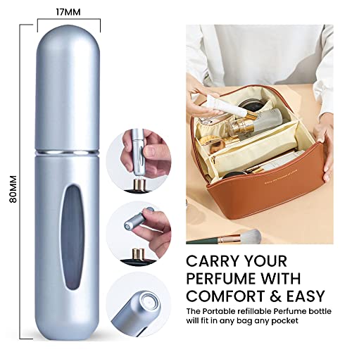 Eternity For Women Eau de Parfum, 3.3 Fl. Oz - Gift Set Pack With Luxury Faux Leather Travel Toiletry Bag + Portable Travel Size Refillable Perfume Atomizer Bottle