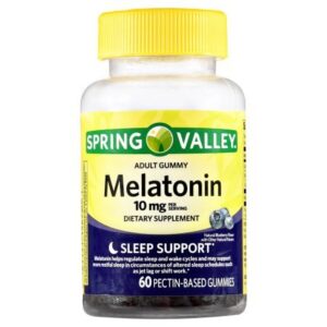 spring valley adult gummies melatonin 10mg pectic